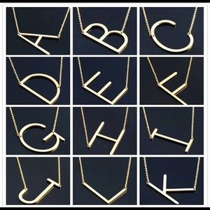COPY - Letter gold necklace